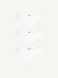 3-Pack Seamless Thong White