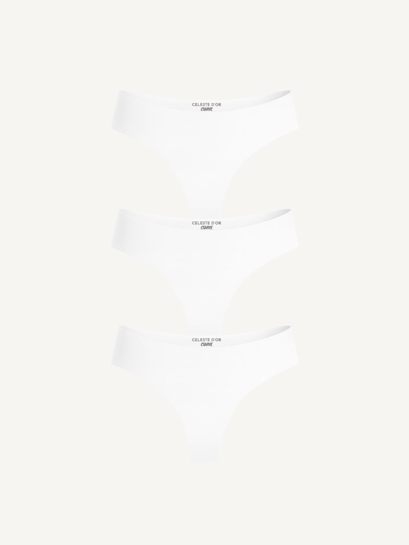 3-Pack Seamless Thong White