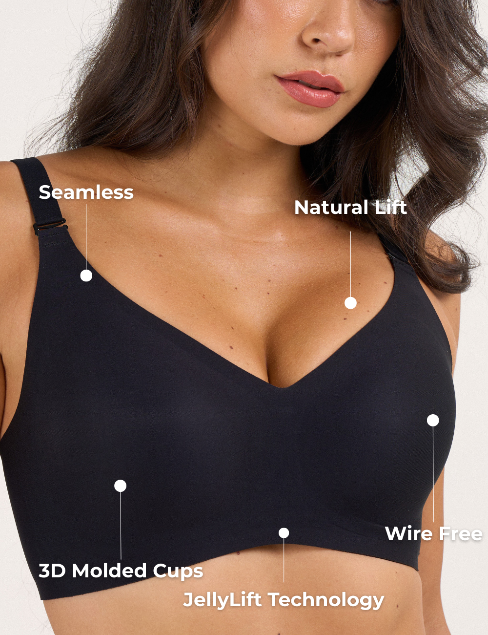 Seamless Comfort Full Coverage Jelly Bra