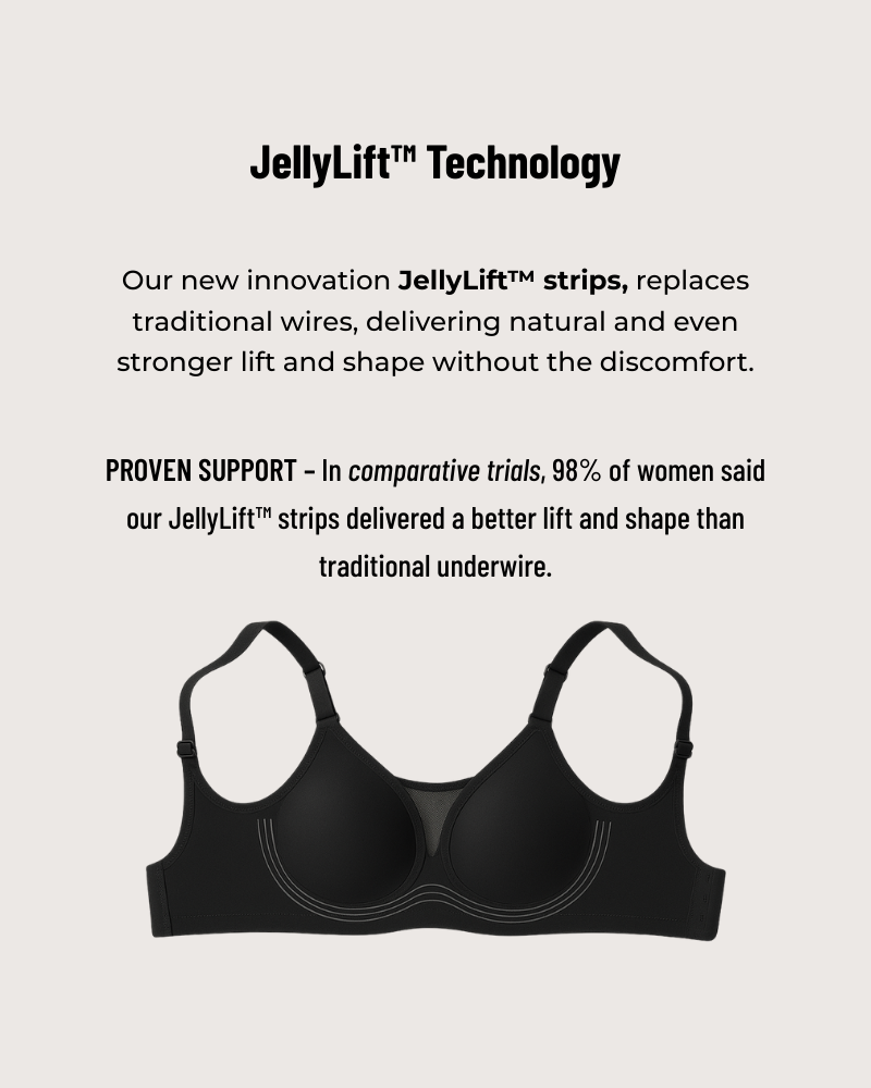 Seamless Full Coverage Scalloped Wireless Jelly Bra