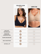Deep V Push-Up Seamless Wireless Jelly Bra