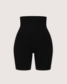 High-Waisted Shaping Shorts - Black