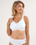 Wireless Support & Lift V-Neck Mesh Bra