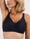 Seamless Comfort Full Coverage Jelly Bra - Black