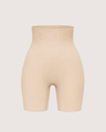 High-Waisted Shaping Shorts - Beige