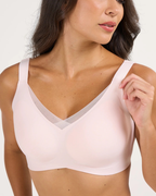 Wireless Support & Lift V-Neck Mesh Bra