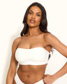 Invisible Strapless Push Up Bra - White